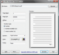 A-PDF Number screenshot